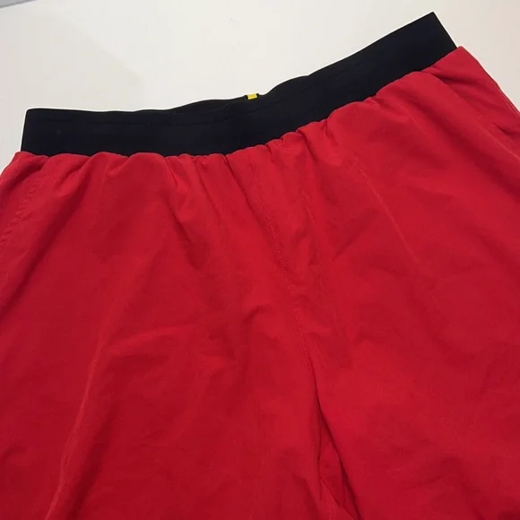 Yellow by Soulcycle Men’s Speed 8” Shorts in Red - Picture 4 of 9